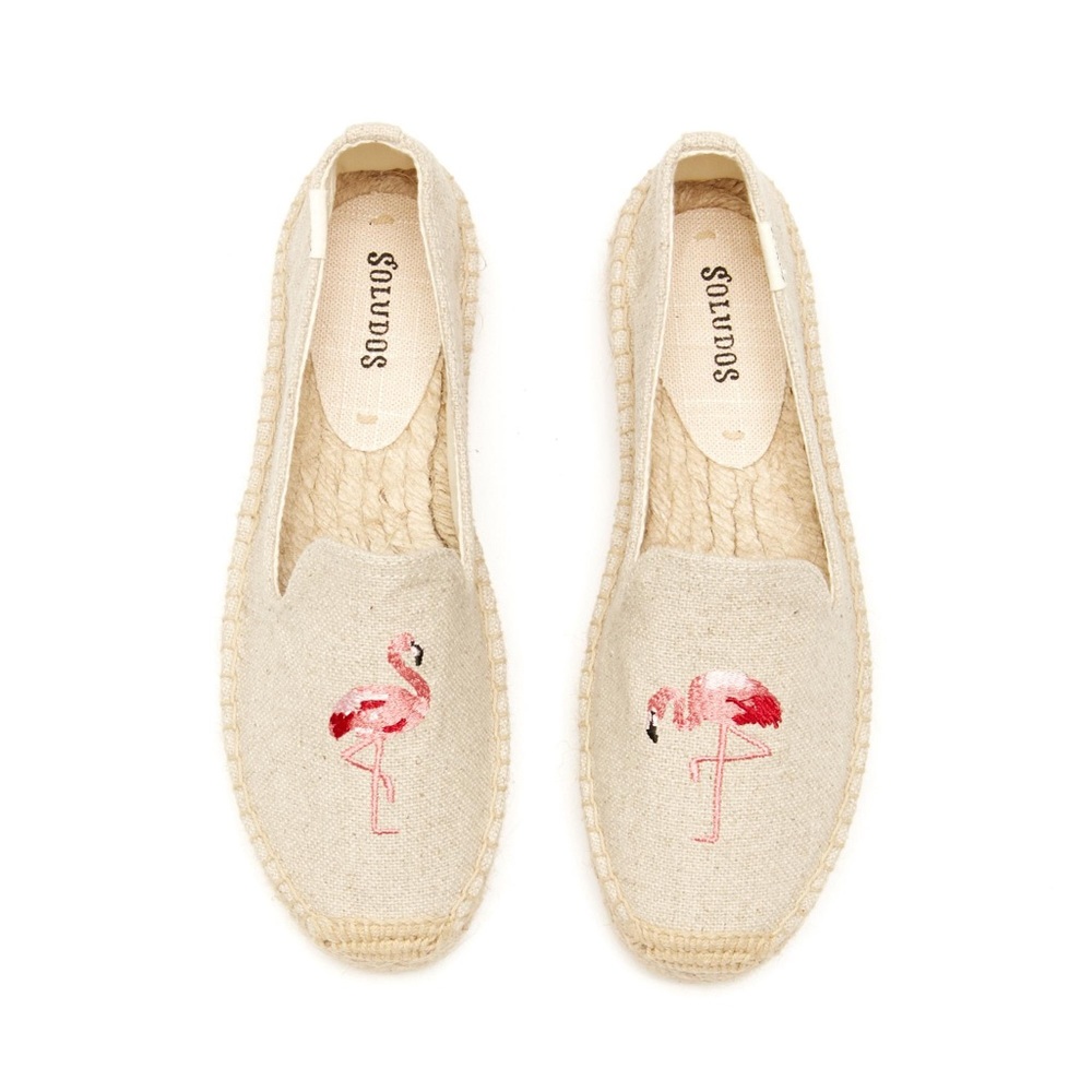 Soludos flamingo espadrilles